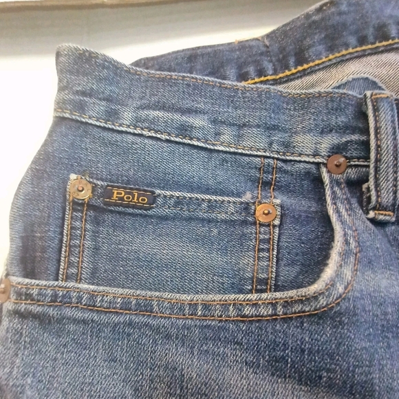 Ralph Lauren Men's Relaxed Blue Jeans - Picture 4 of 8